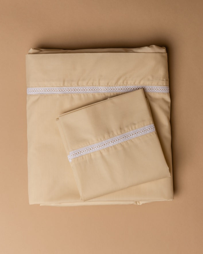 Lençóis envelope AVÓ MARIA (algodão com entremeio)