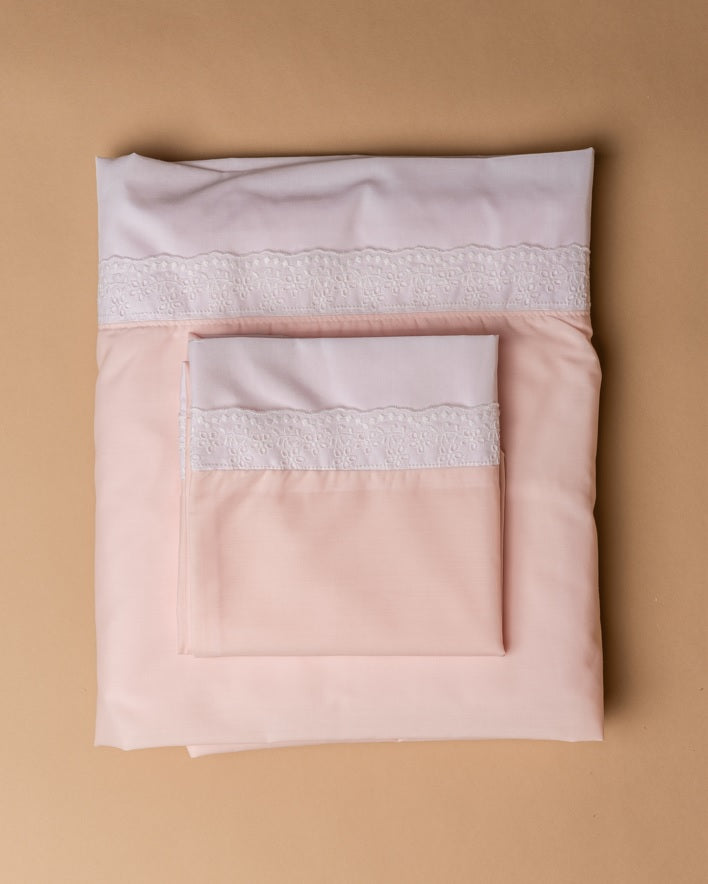 Lençóis envelope CINDERELA (algodão com bordado)